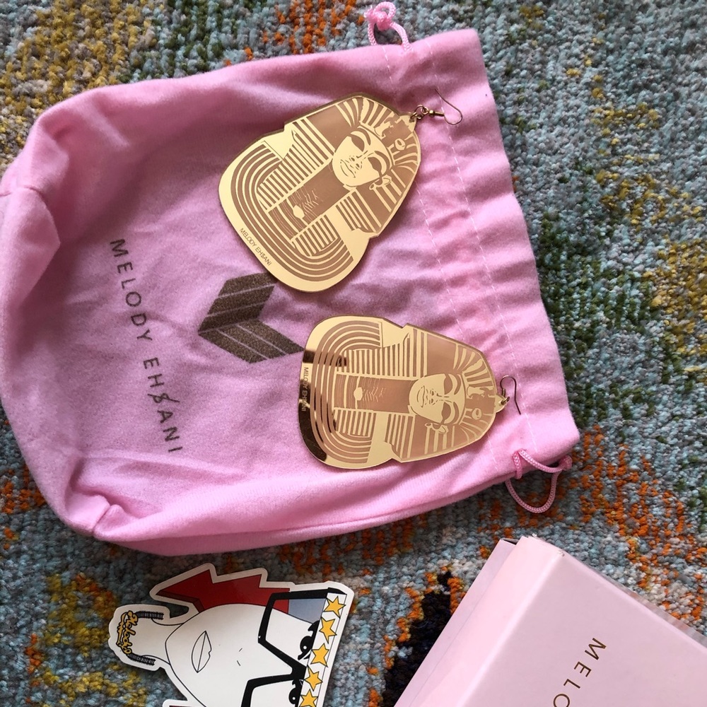 Super rare Melody Ehsani King Tut Earrings